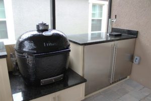 Primo Grill and Kegerator Custom Outdoor Kitchen