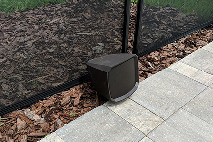 outdoor lanai speakers living area surround sound