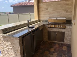 L Shape Outdoor Kitchen Design Synergy Outdoor Tampa