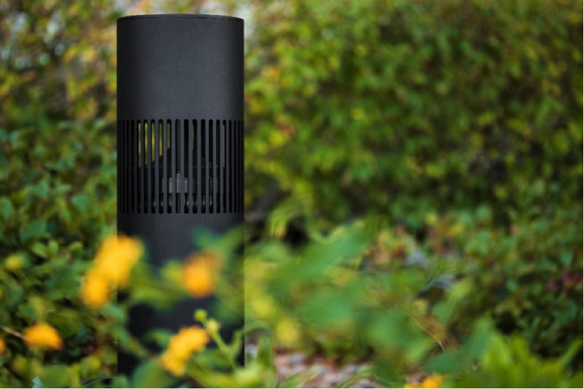 Origin Acoustics Bollard Speaker in greenery 