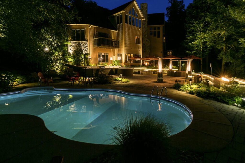 Lightscaping by Pool by Garden LED Light